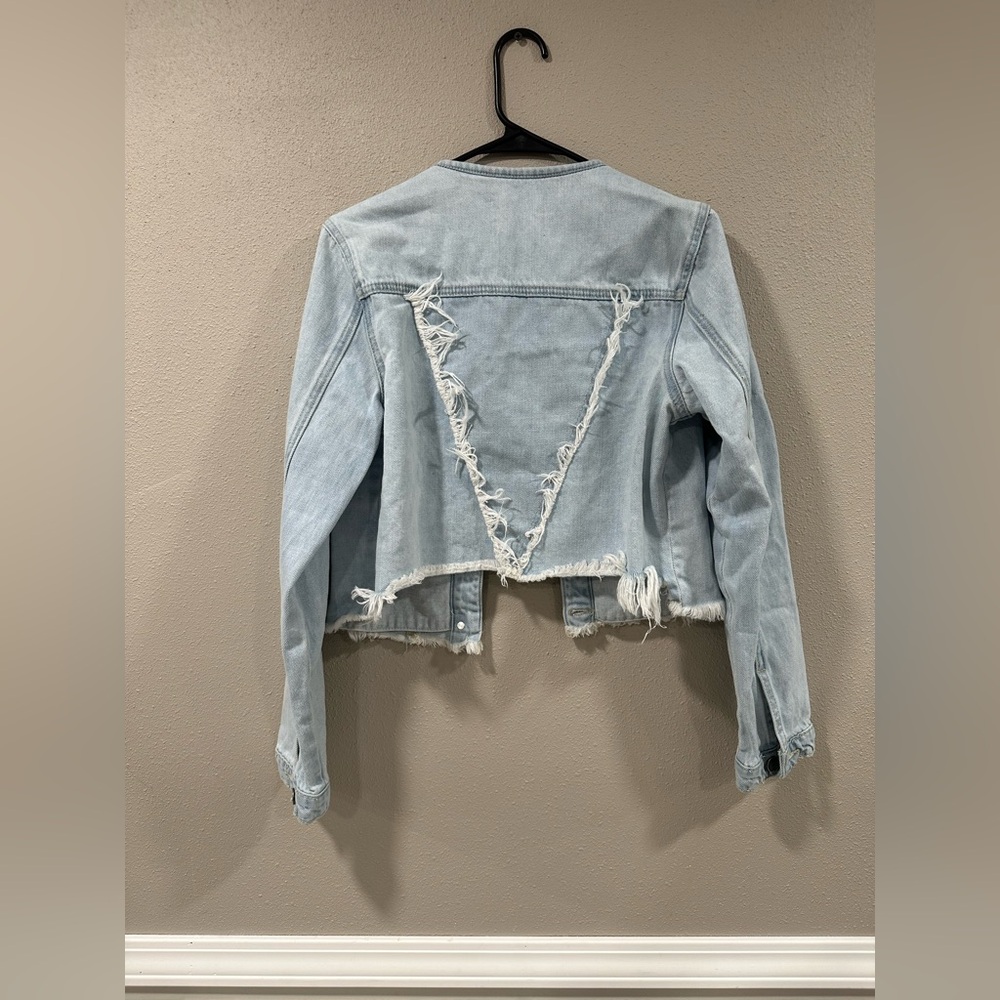 Nature Denim Light Wash Jacket Size Medium - Picture 4 of 5